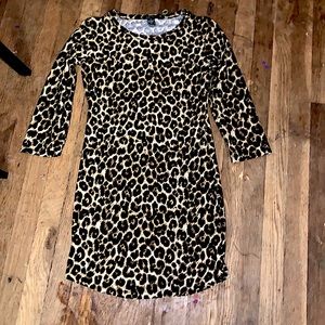 Cheetah print dress. Size small in kids